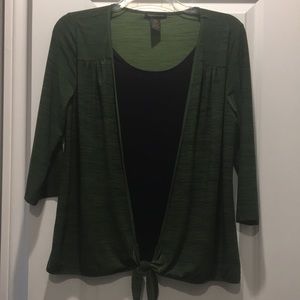 Layered tie front top size XL by Susan Lawrence